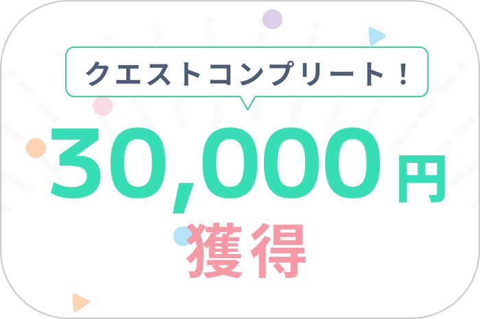 最大3万円の報酬