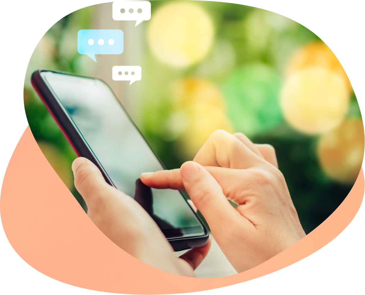 気軽に問い合わせができるチャット機能