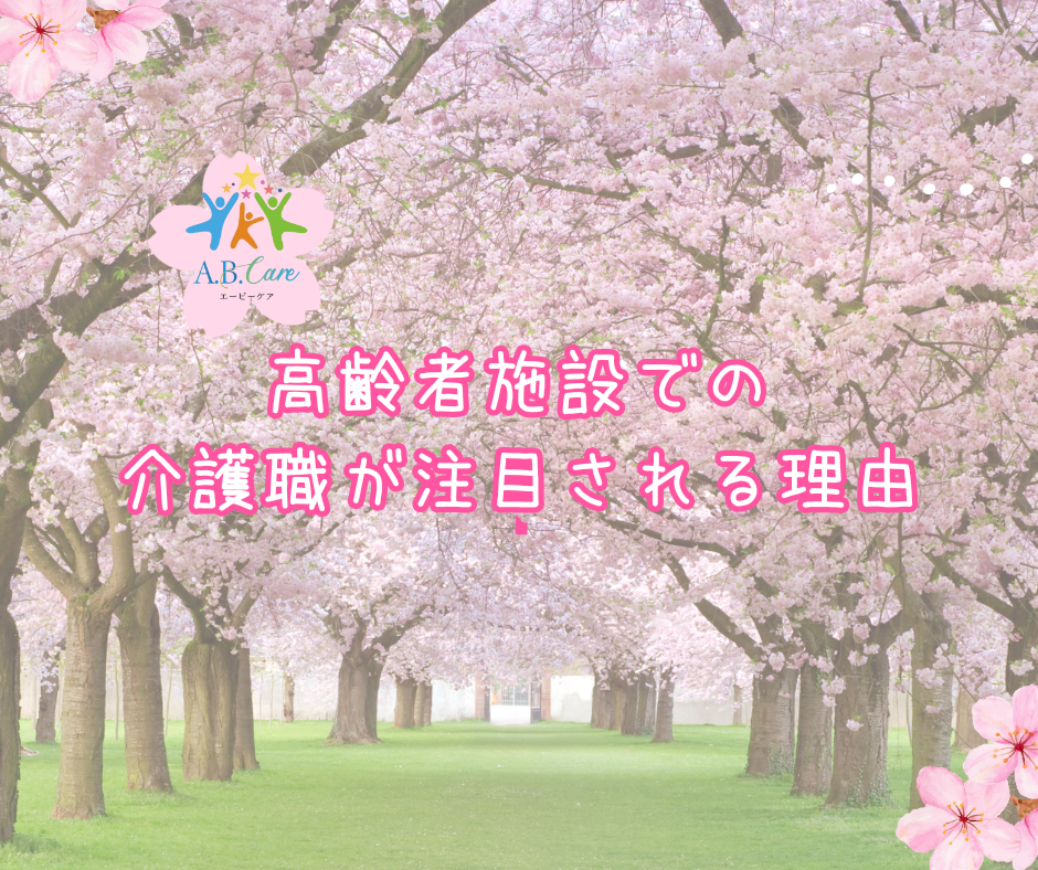 高齢者施設での介護職が注目される理由